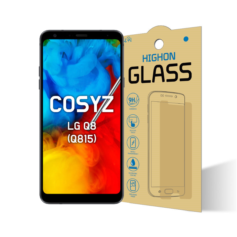 코시즈 LG Q8+ 2018 신제품 보호필름 1+1강화유리 (Q815)