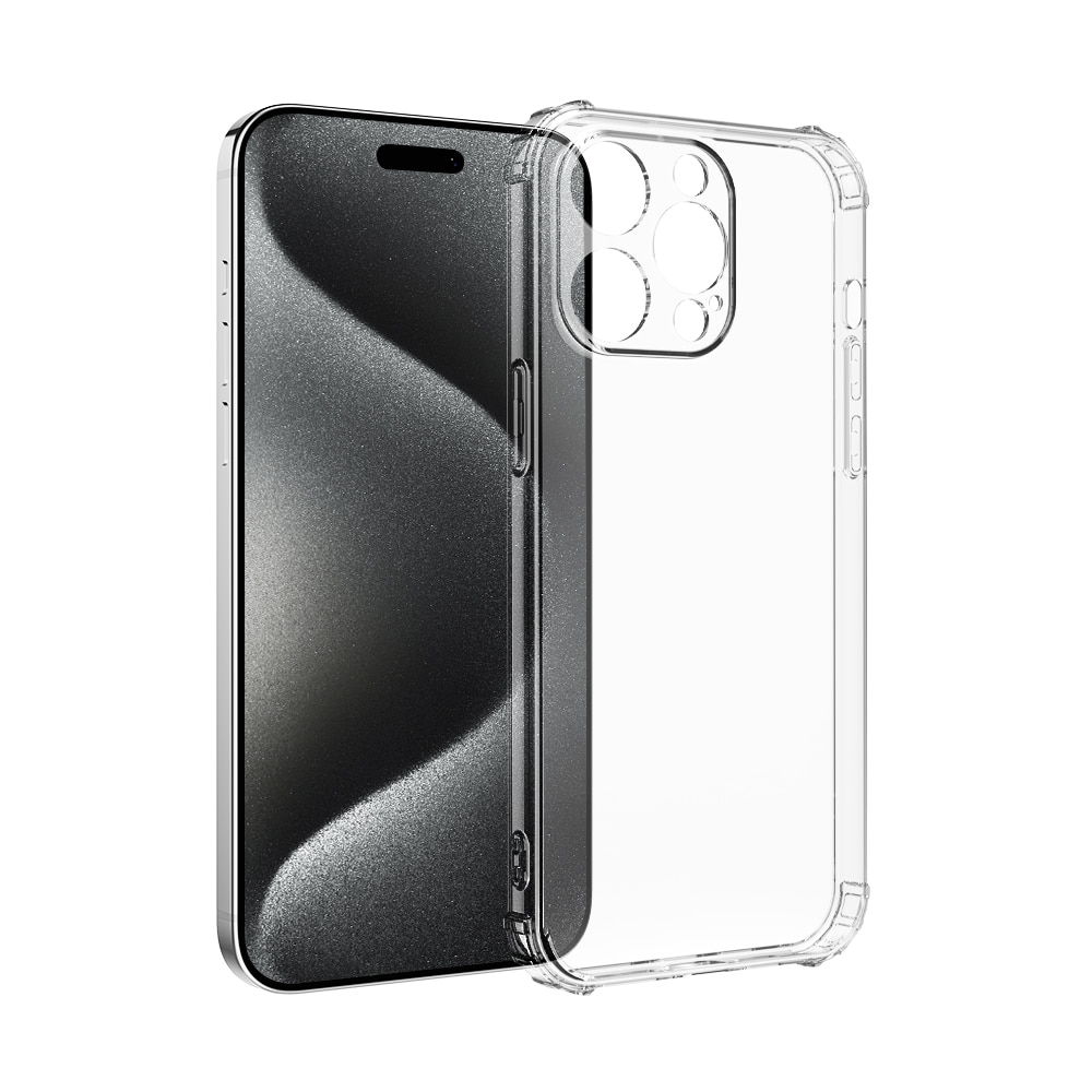 하이온 아이폰15 프로 맥스 플러스 에어가드 슬림 범퍼 투명 케이스
