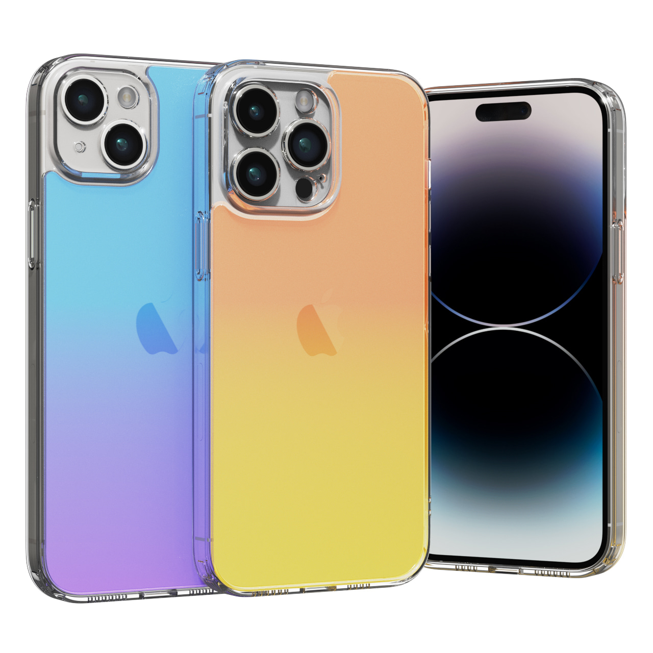 하이온 아이폰14 오로라 투명 젤리 케이스 (2colors)